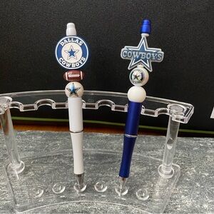Dallas Cowboys Handmade Beaded Pen Set